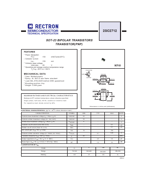 2SC2712 Datasheet PDF Rectron Semiconductor