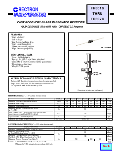 FR307G Datasheet PDF Rectron Semiconductor