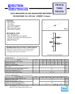 FR107G Datasheet PDF Rectron Semiconductor