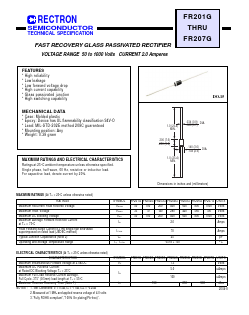 FR202G Datasheet PDF Rectron Semiconductor