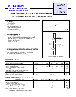 1N4934G Datasheet PDF Rectron Semiconductor