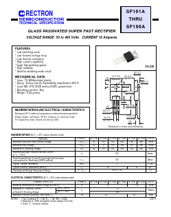 SF161A Datasheet PDF Rectron Semiconductor