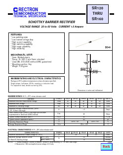 SR130 Datasheet PDF Rectron Semiconductor