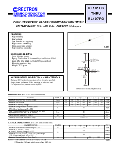 RL106FG Datasheet PDF Rectron Semiconductor