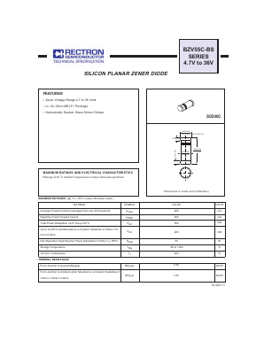 BZV55C10BS Datasheet PDF Rectron Semiconductor
