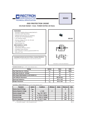 SD05C Datasheet PDF Rectron Semiconductor