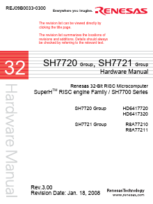 SH7320 Datasheet PDF Renesas Electronics