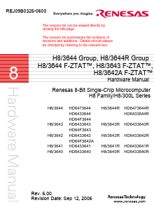 HD64F3644 Datasheet PDF Renesas Electronics