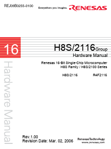H8S/2116 Datasheet PDF Renesas Electronics