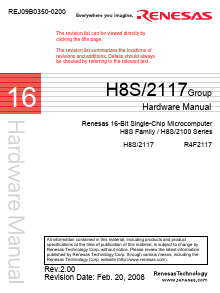 F2117TE20V Datasheet PDF Renesas Electronics