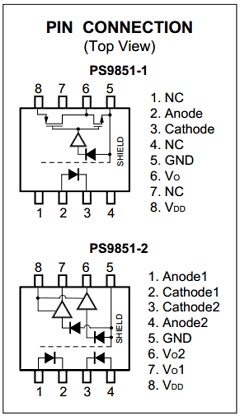 PS9851-2 Datasheet PDF Renesas Electronics