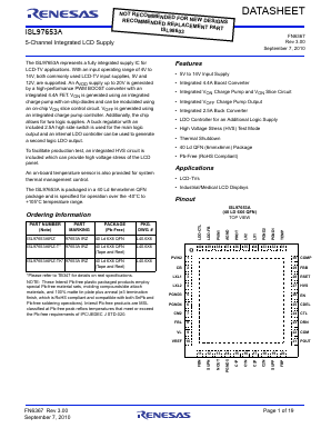 ISL97653A Datasheet PDF Renesas Electronics