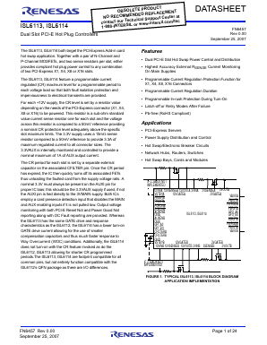 ISL6114IRZ Datasheet PDF Renesas Electronics