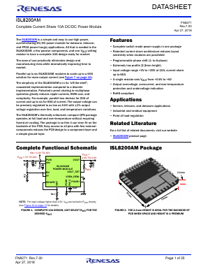 ISL8200AM Datasheet PDF Renesas Electronics