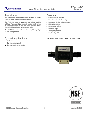 FS1025-DG Datasheet PDF Renesas Electronics