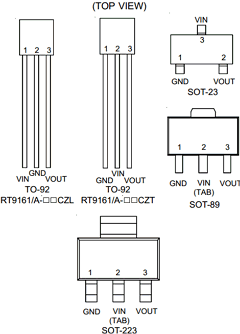 RT9161-18PV Datasheet PDF Richtek Technology