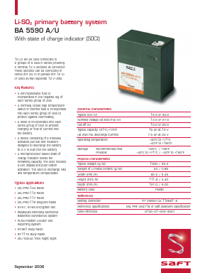 BA5590A Datasheet PDF saftbatteries