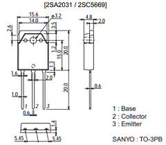 2SA2031 Datasheet PDF SANYO -> Panasonic