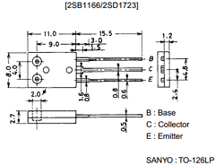 2SD1723T Datasheet PDF SANYO -> Panasonic