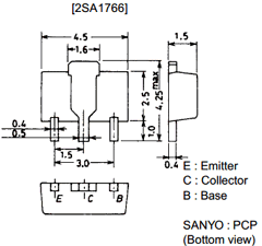 2SA1766 Datasheet PDF SANYO -> Panasonic
