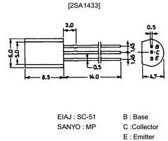 A1433 Datasheet PDF SANYO -> Panasonic