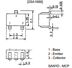A1688 Datasheet PDF SANYO -> Panasonic