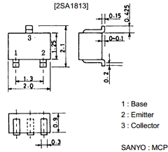 2SA1813 Datasheet PDF SANYO -> Panasonic