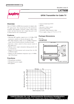 LA7790M Datasheet PDF SANYO -> Panasonic