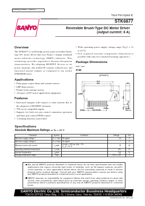 STK6877 Datasheet PDF SANYO -> Panasonic