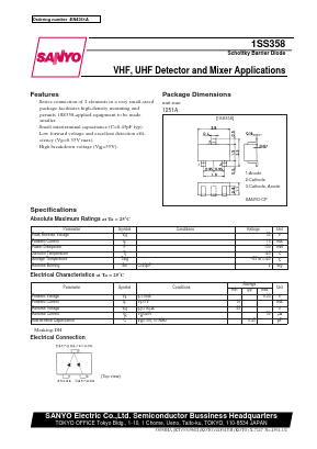 1SS365 Datasheet PDF SANYO -> Panasonic
