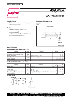 SB005-09CPA Datasheet PDF SANYO -> Panasonic