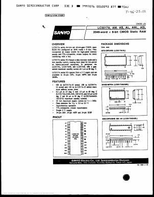 LC3517A Datasheet PDF SANYO -> Panasonic