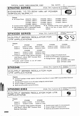 STK5324 Datasheet PDF SANYO -> Panasonic