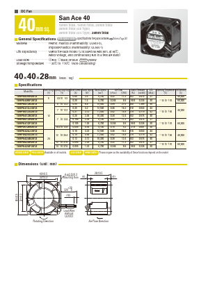 109P0412K3013 Datasheet PDF SANYO -> Panasonic