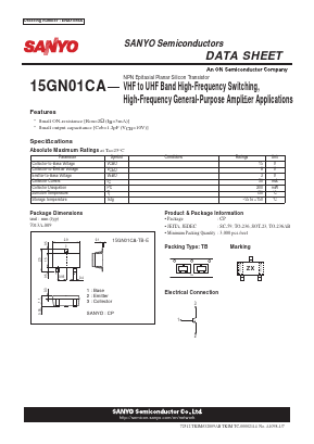 15GN01CA-TB-E Datasheet PDF SANYO -> Panasonic
