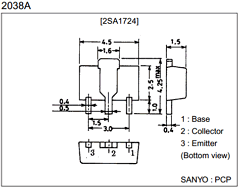 2SA1724 Datasheet PDF SANYO -> Panasonic