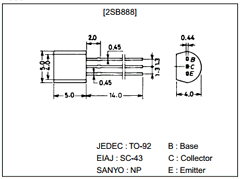 B888 Datasheet PDF SANYO -> Panasonic