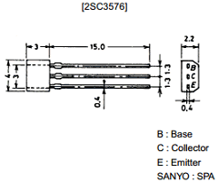 2SC3576 Datasheet PDF SANYO -> Panasonic
