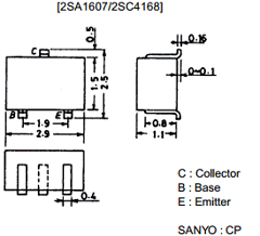 2SA1607 Datasheet PDF SANYO -> Panasonic