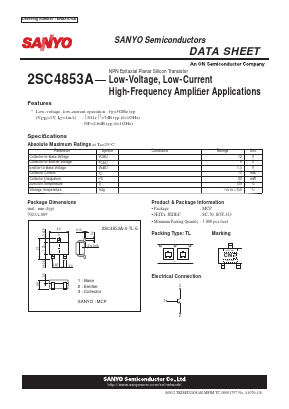 2SC4853A Datasheet PDF SANYO -> Panasonic
