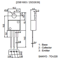 2SB1683D Datasheet PDF SANYO -> Panasonic