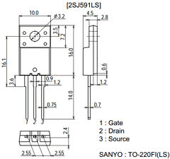 2SJ591 Datasheet PDF SANYO -> Panasonic