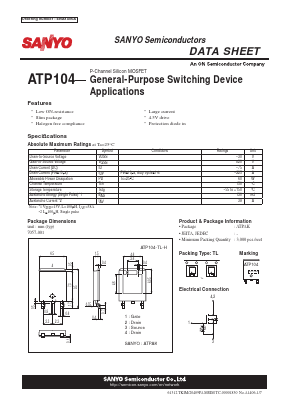 ATP104-TL-H Datasheet PDF SANYO -> Panasonic