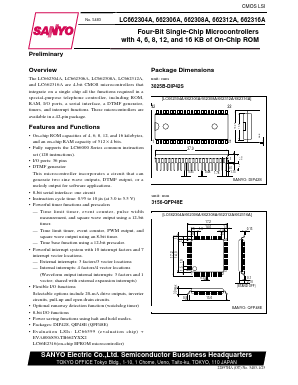 LC662312A Datasheet PDF SANYO -> Panasonic