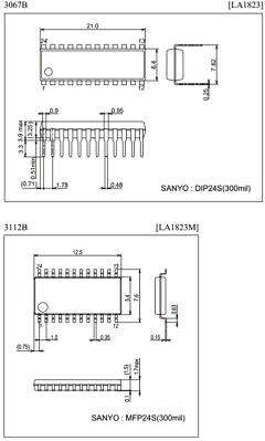 LA1823M Datasheet PDF SANYO -> Panasonic
