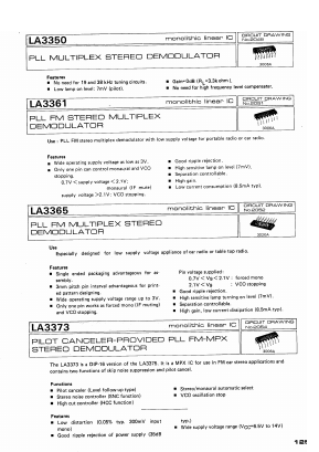LA3350 Datasheet PDF SANYO -> Panasonic