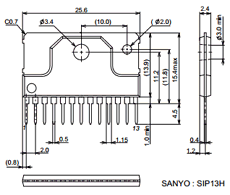 LA42102 Datasheet PDF SANYO -> Panasonic