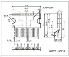 LA42105 Datasheet PDF SANYO -> Panasonic