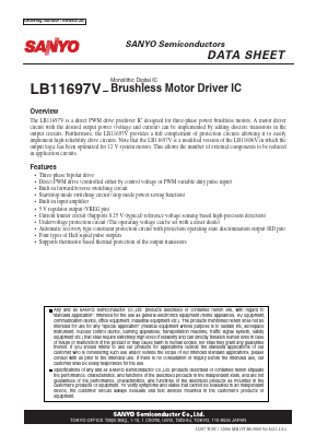 LB11697V Datasheet PDF SANYO -> Panasonic