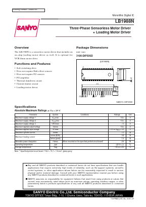 LB1988N Datasheet PDF SANYO -> Panasonic